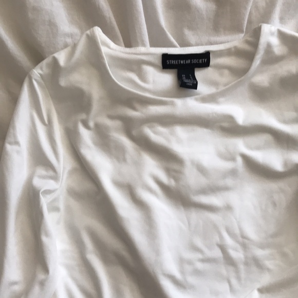 WHITE THONG BODYSUIT - Picture 2 of 3